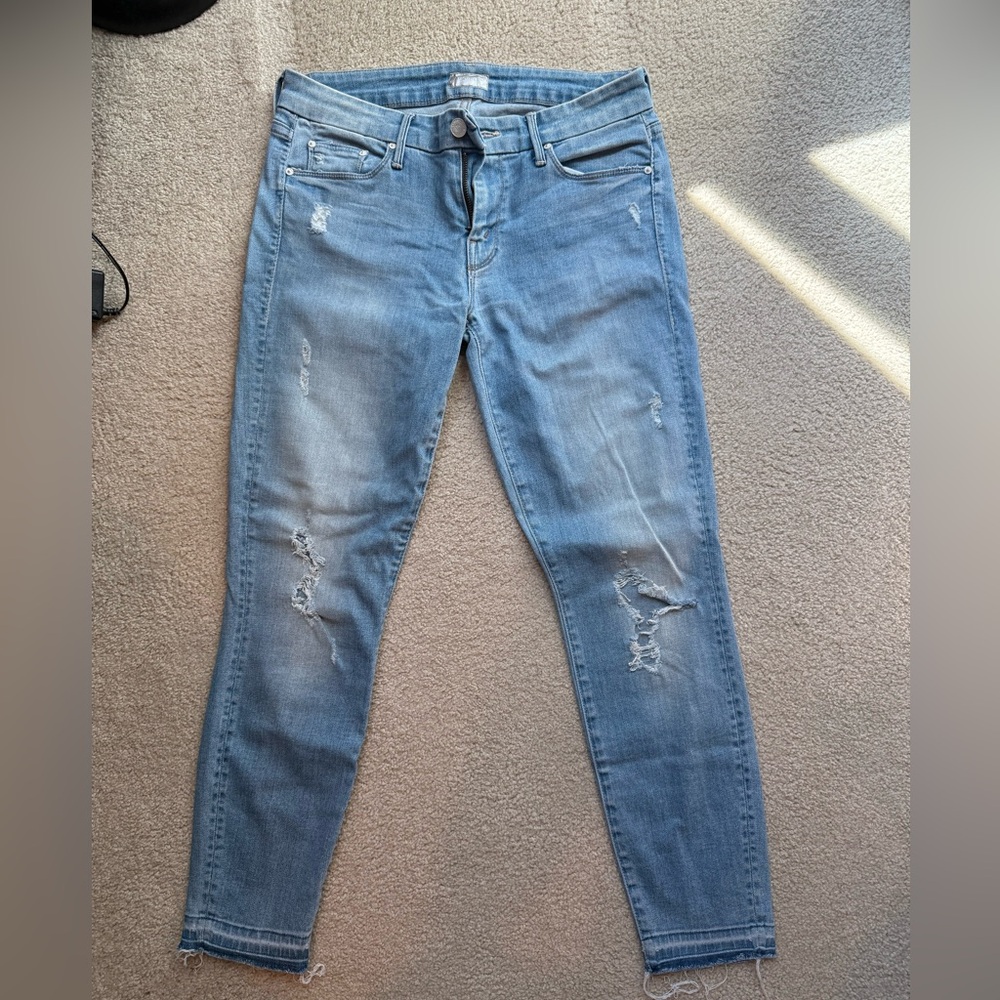 MOTHER Undone Hem Looker Crop